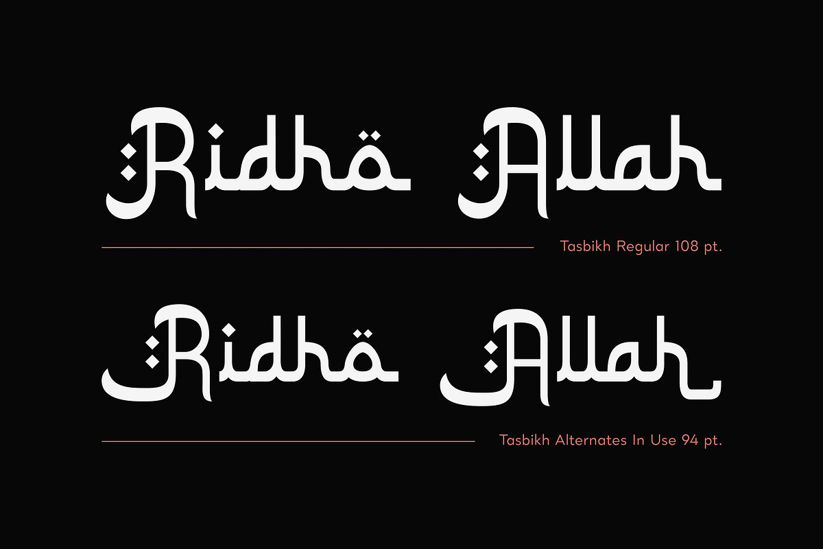 Tasbikh - Arabic Font Style, a Font by Runsell Studio (Photo 4 of 5)