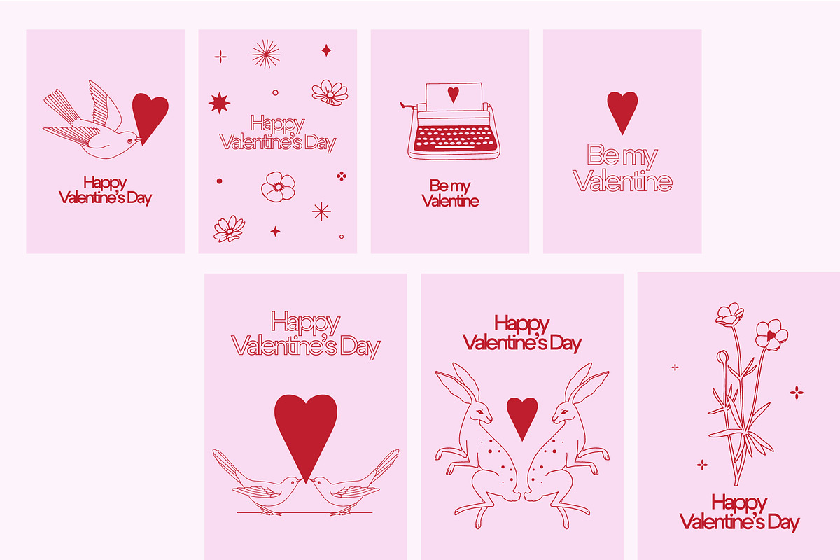 Valentine's Day: cards, illustration, a Seasonal Illustration by Lena Nikolaeva (Photo 10 of 14)