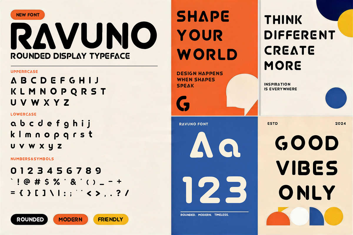 Ravuno, a Sans Serif Font by Pitchlook.Studio (Photo 1 of 4)