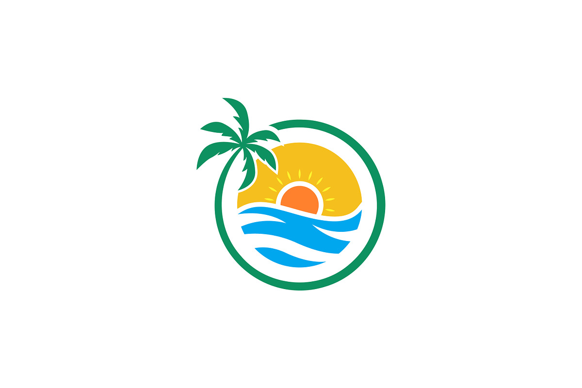 Destination Beach Vacation Logo, a Branding & Logo Template by Signatoro (Photo 1 of 2)