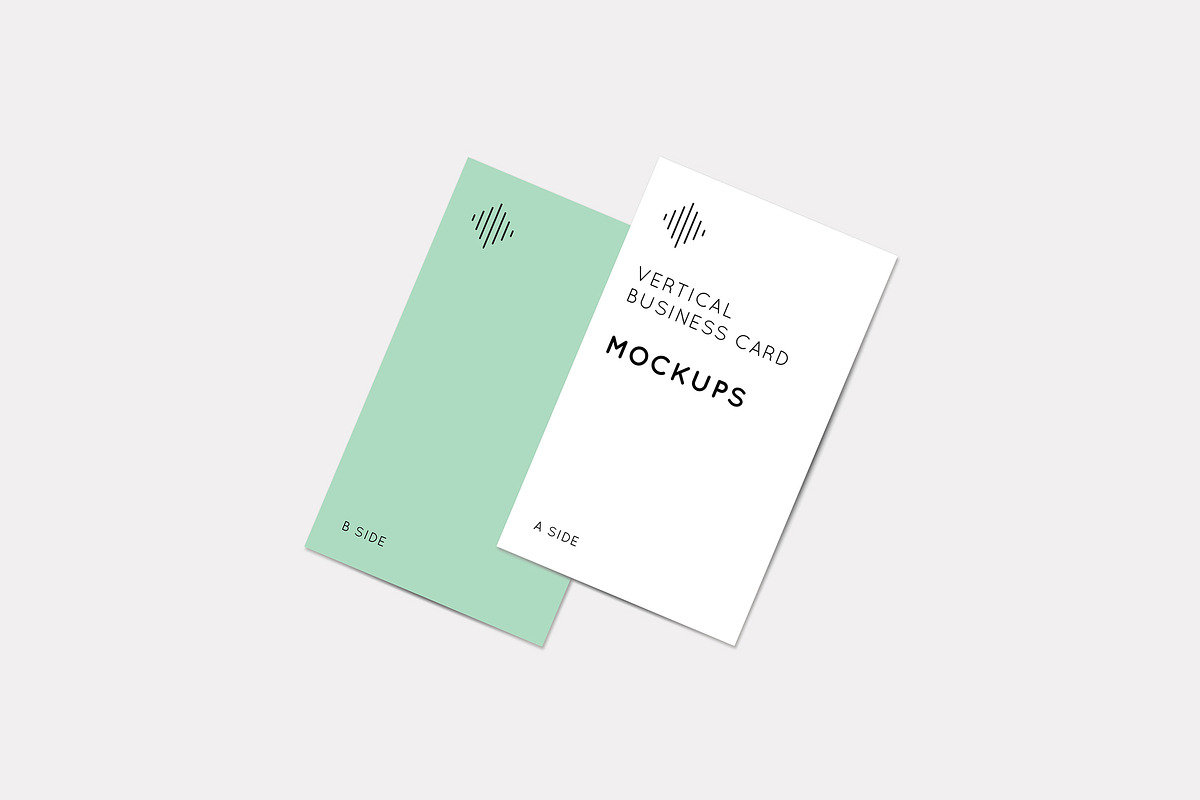Vertical Business Card Mockups, a Print Template by Wild Ones (Photo 2 of 5)