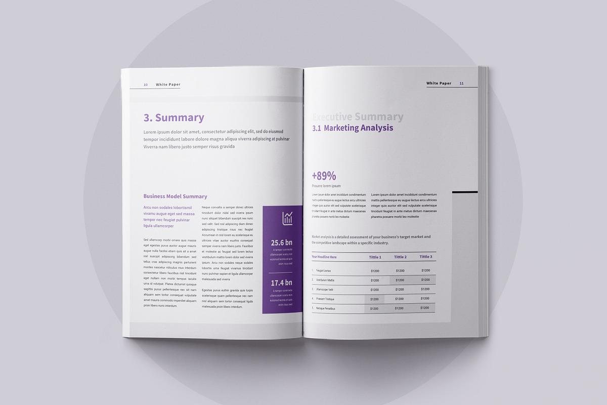 White Paper | Canva, Word, PPTX, IN, a Brochure Template by ArtisticLand (Photo 4 of 8)