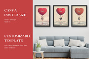3 Editable Canva Valentine Posters, a Poster Template by The Dark Matter Art (Thumbnail 3 of 6)