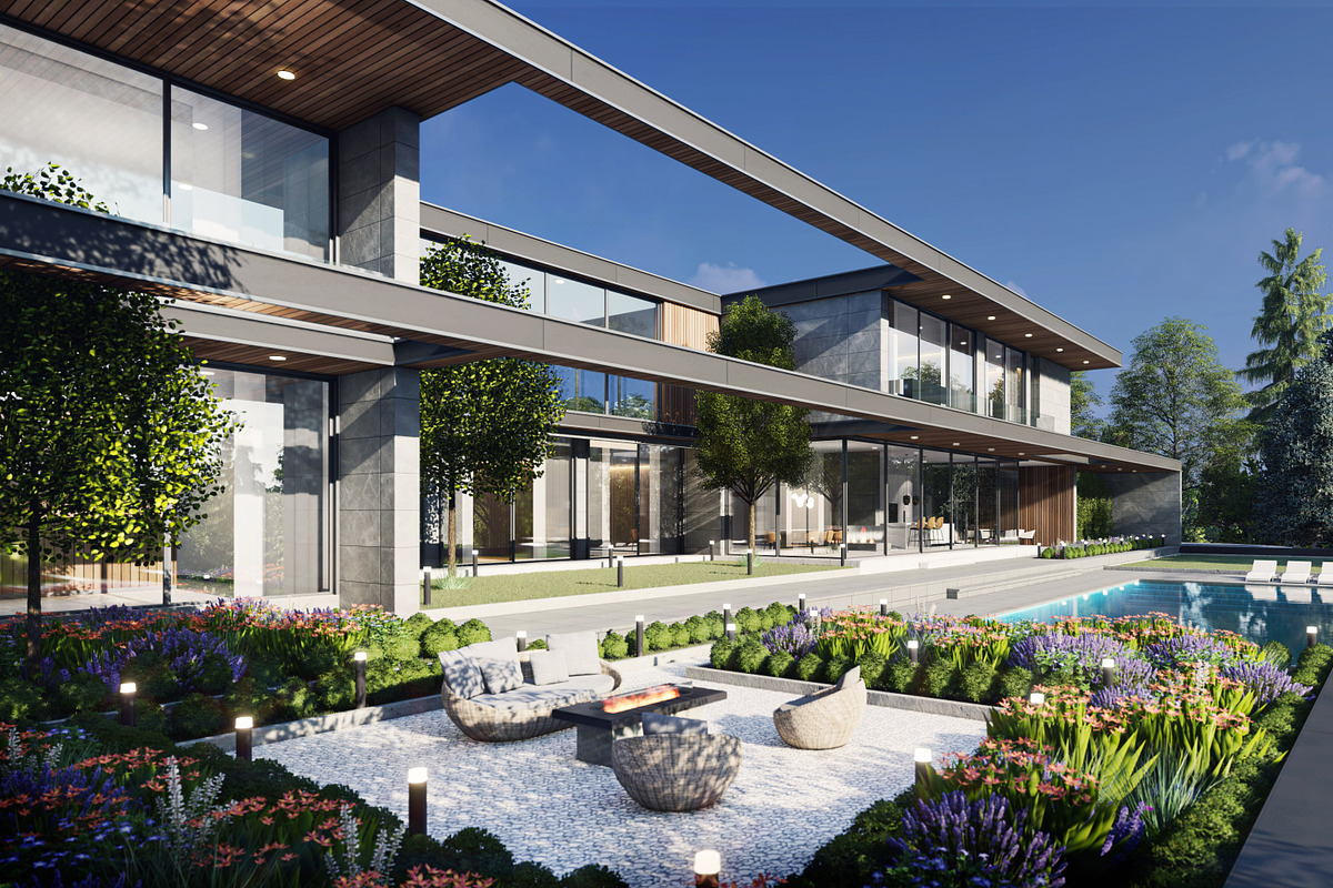 Villa Horizontal 3D, an Architecture 3D Model by Just Necessary (Photo 6 of 21)