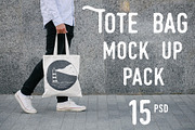 Tote Bag Mock Up Pack, a Product Mockup by Arfis (Thumbnail 1 of 20)