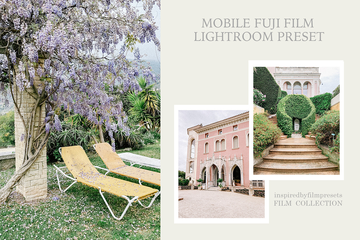 Mobile Lightroom Fuji Film Preset, an Action Add-On by InspiredbyfilmPresets (Photo 1 of 6)