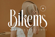 Bikems Modern Serif Typeface, a Serif Font by Alfinart (Thumbnail 1 of 10)