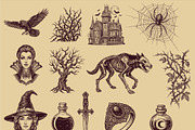 Halloween & Witchcraft Illustration, a Seasonal Illustration by OtpirusGraphic (Thumbnail 4 of 10)