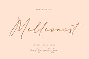 Millionist - Elegant Signature Font, a Font by RantautypeStudio (Thumbnail 1 of 11)
