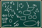 Vector Chalk Arrows and Shapes, a Shape Add-On by vladocar (Thumbnail 1 of 2)