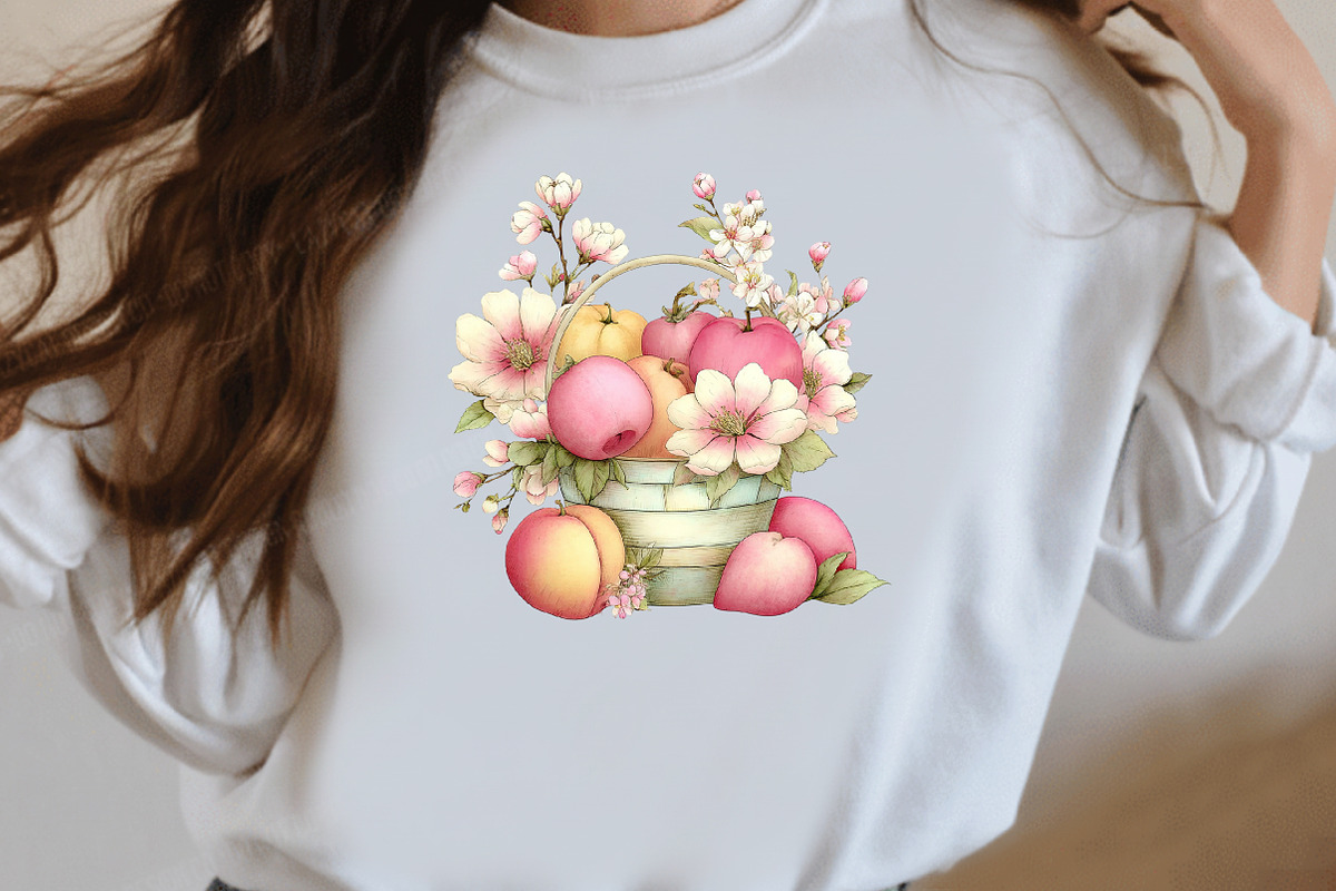 Whimsical Summer Fruit Basket Clipar, an Illustration by Designworld (Photo 7 of 8)