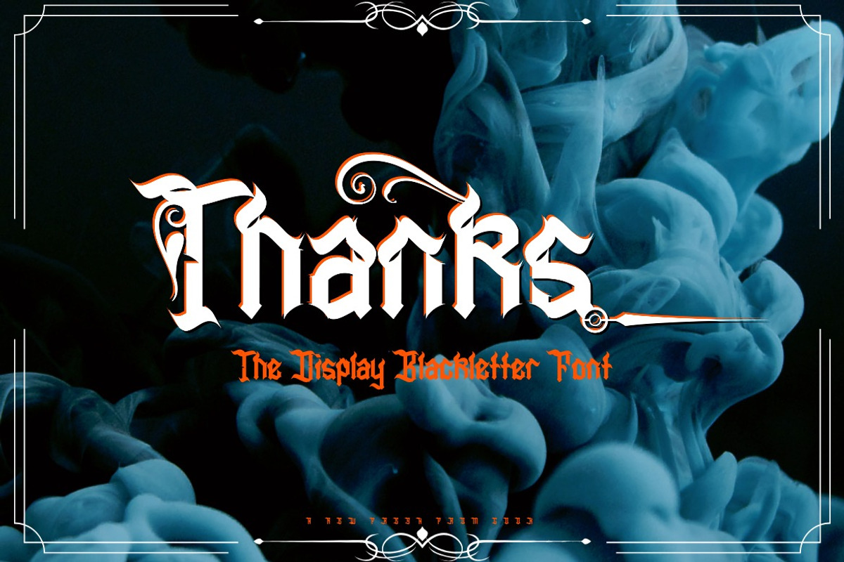 Saxterun - Display Blackletter Font, a Blackletter Font by Dhabee (Photo 2 of 17)