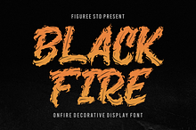 Black Fire - Onfire Decorative Font