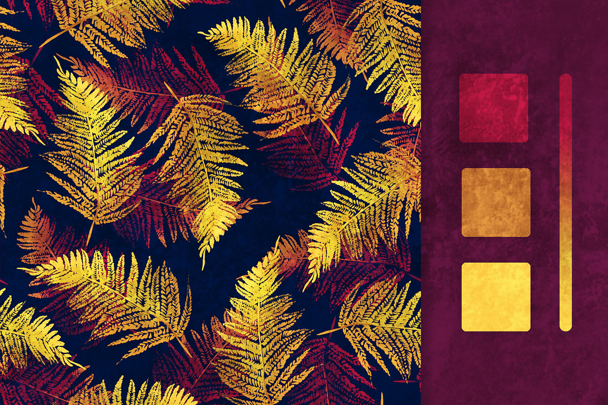 Ruby Autumn Seamless Patterns, a Pattern Graphic by Yana Dobrik (Photo 5 of 8)