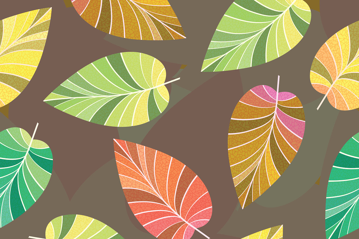 Background of leaves. Seamless., a Decorative Illustration by katykin (Photo 4 of 4)