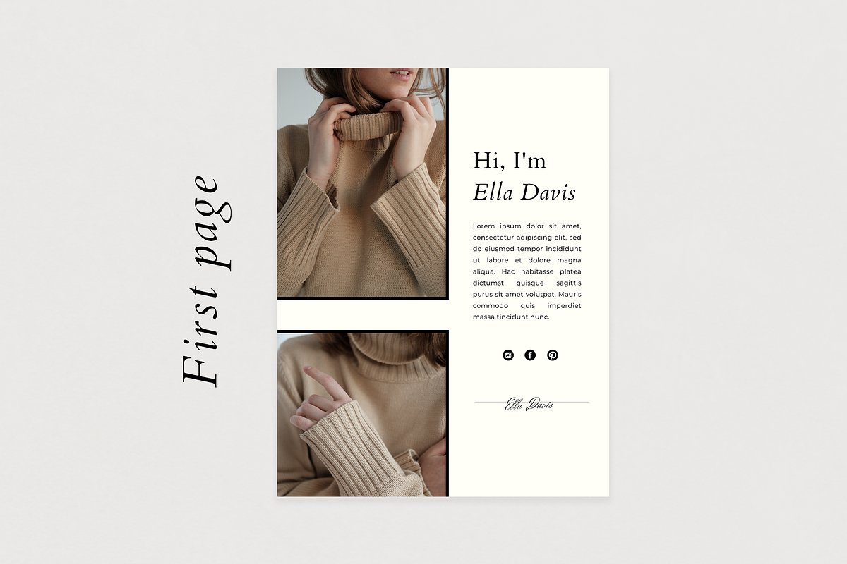 3-page Media Kit for Course Creators, a Brochure Template by Ralony (Photo 2 of 5)