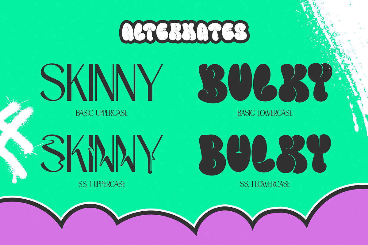 Mamboo Bubble Mix Graffiti Font, a Sans Serif Font by alit design (Photo 10 of 20)