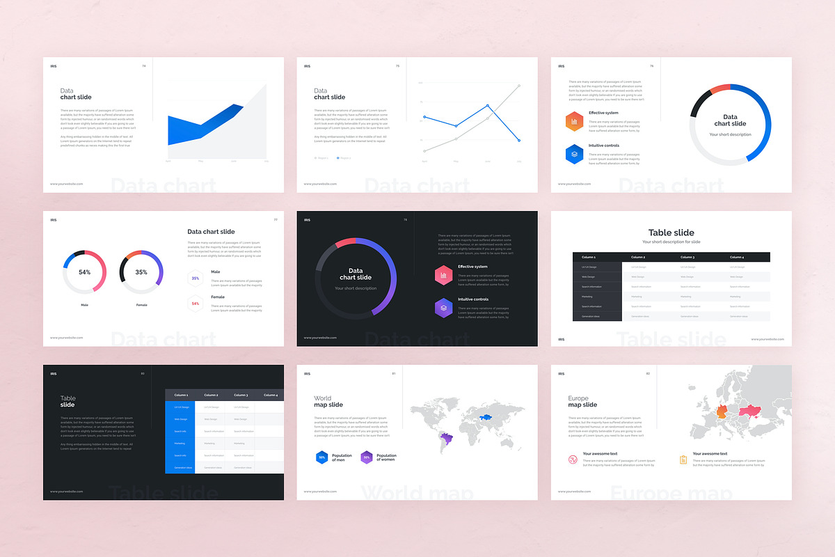 IRIS Creative PowerPoint Template, a Presentation Template by Vladislav Muslakov (Photo 13 of 15)