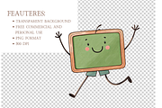 Football Clipart PNG, a Decorative Illustration by MockupWizard (Thumbnail 3 of 4)