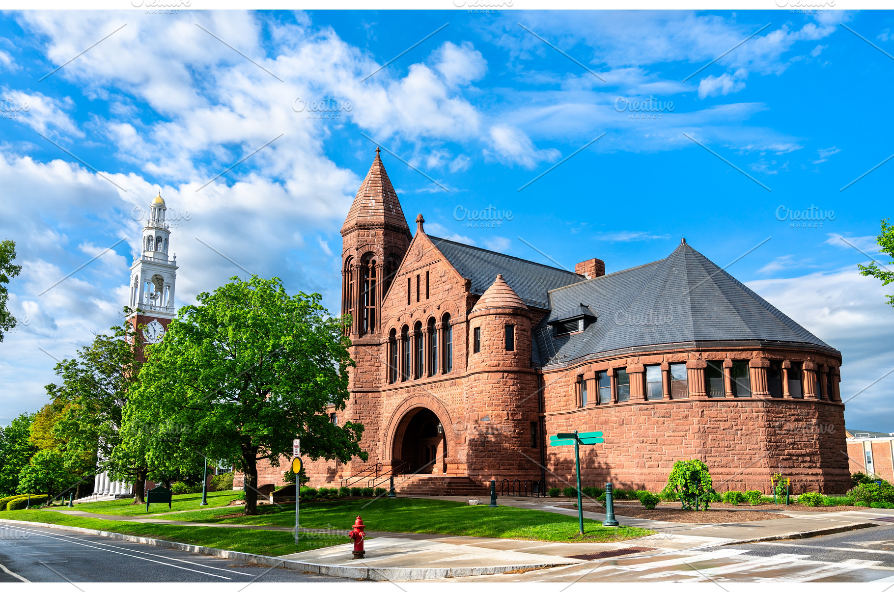 Billings Library and Ira Allen, an Architecture Photo by Leonid Andronov