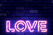 Valentines Day Neon Signboards, a Decorative Illustration by TAlex (Thumbnail 4 of 6)