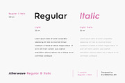 Alterwave - Sans Serif Font Family, a Sans Serif Font by AlienValley (Thumbnail 3 of 9)