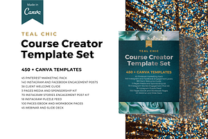 Teal Chic Complete Template Canva