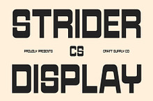 CS Strider – Reverse Contrast Font