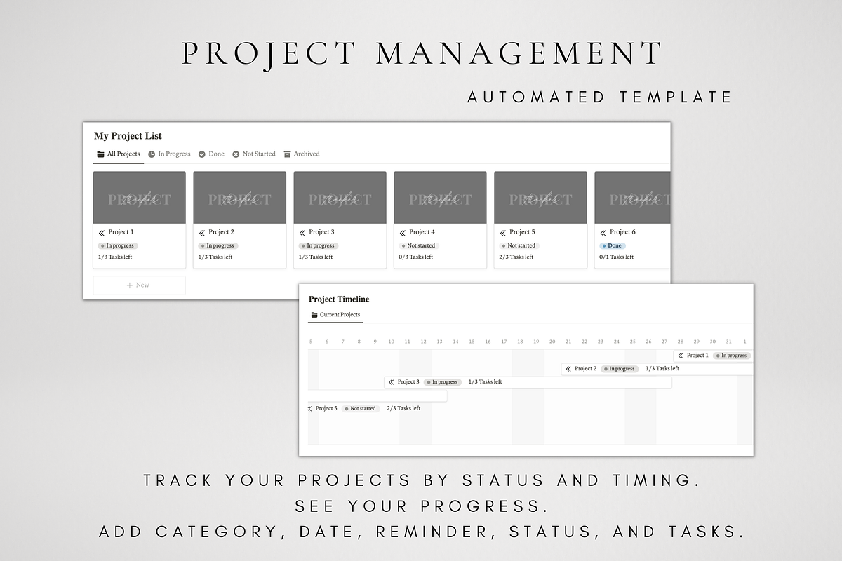 Project Management Template 2024, a Templates & Theme by BRANDcontent (Photo 2 of 7)