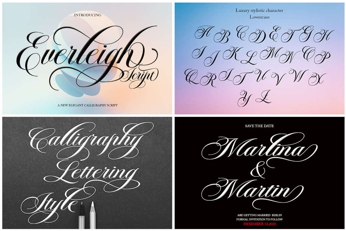 The Modern Calligraphy Font Bundle, a Script Font by Has_rizal (Photo 14 of 28)