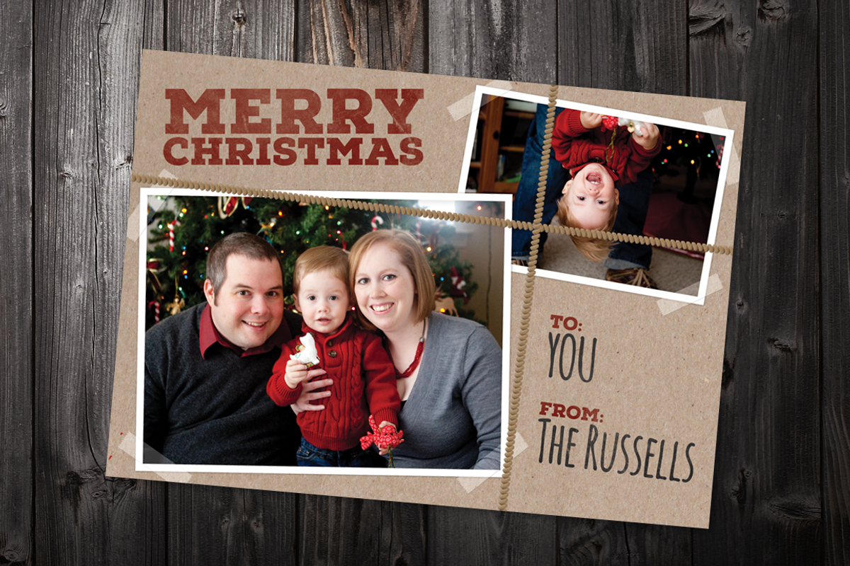 Brown Paper: 5x7 Xmas Card Template, a Card Template by Saunter Studios (Photo 2 of 3)