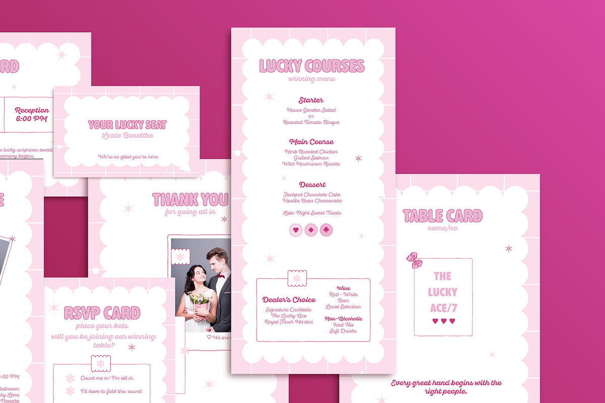 Love is a Gamble Wedding Package 07, an Invitation Template by Squirrel92 (Photo 6 of 6)
