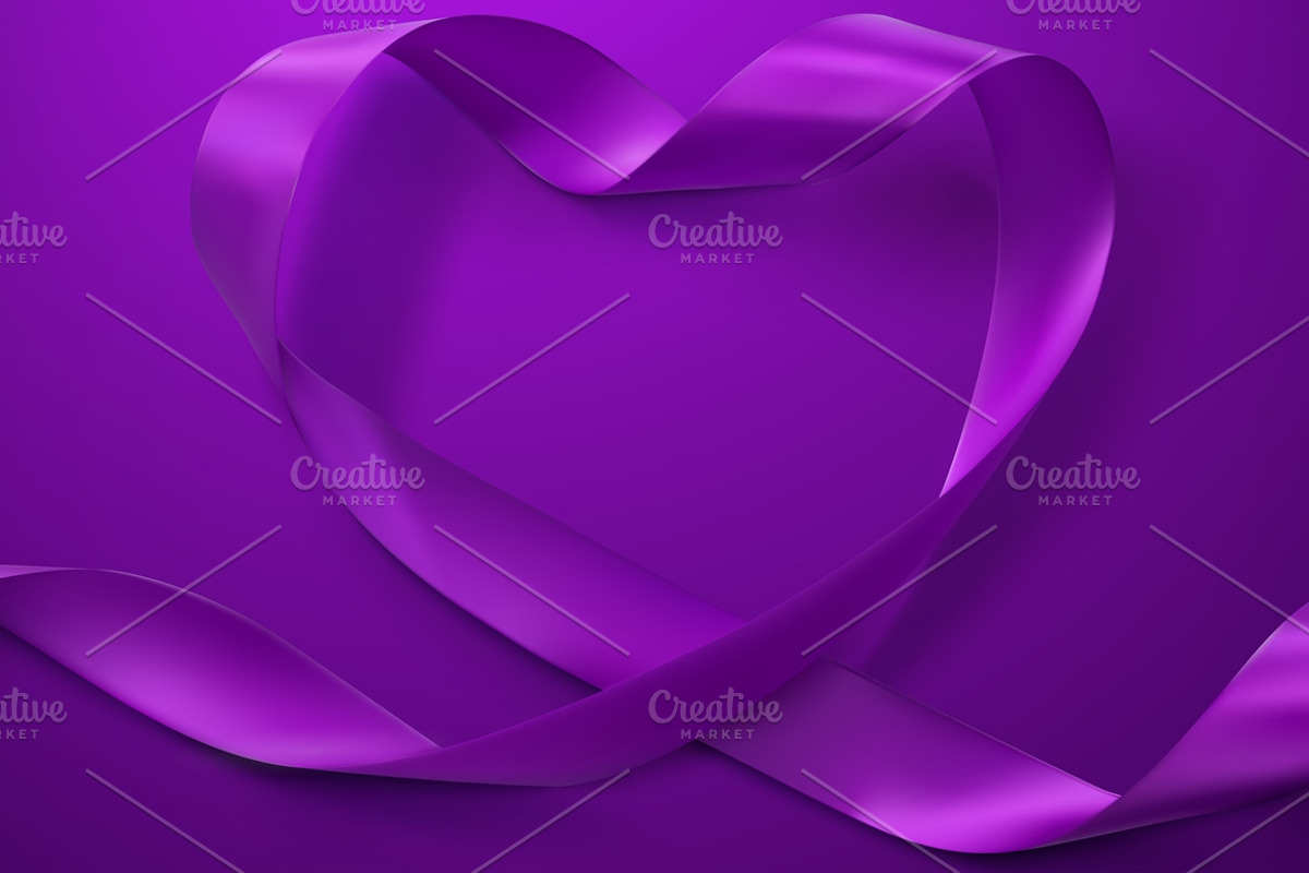 Happy Valentines Day. Ribbon Hearts., a Decorative Illustration by maximmmmum (Photo 3 of 4)