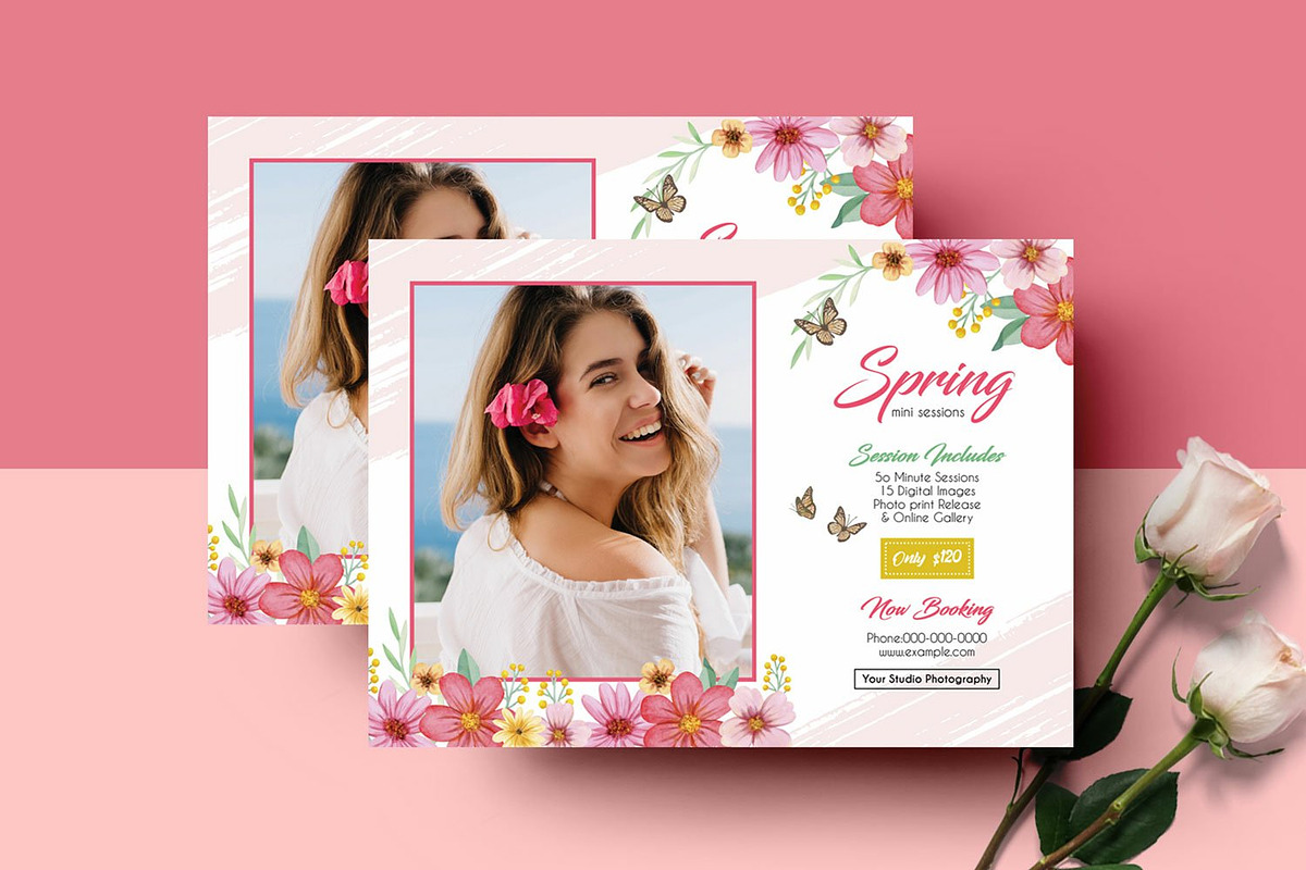 Spring Photography Mini Session, a Flyer Template by Template Shop (Photo 3 of 3)