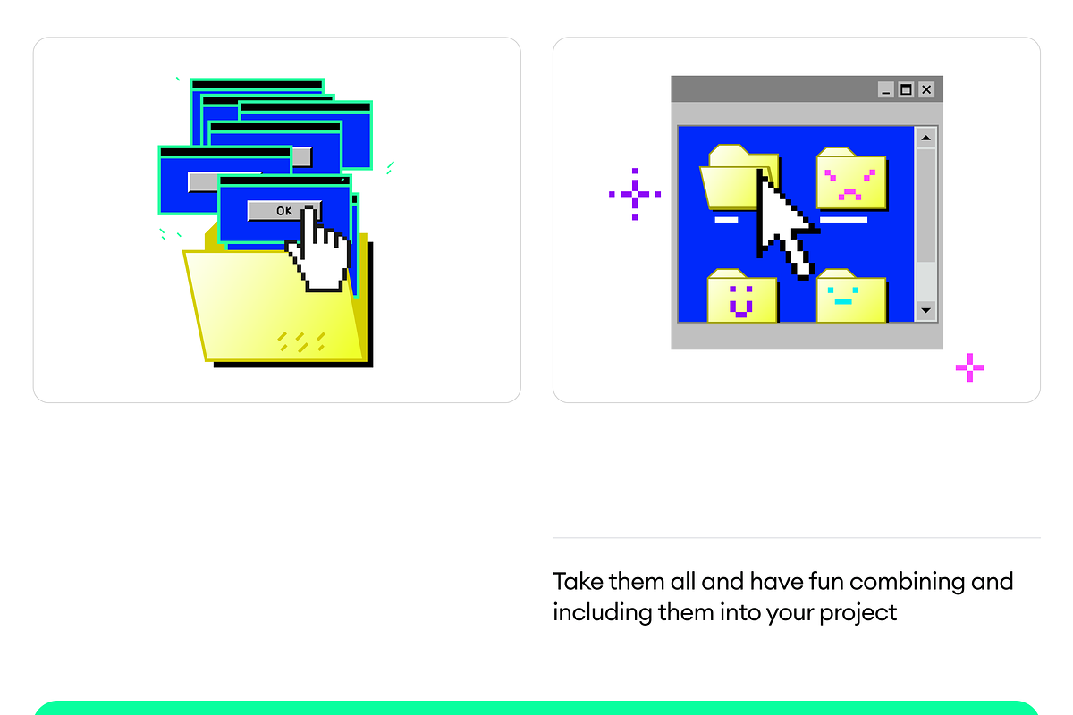 90s Illustrations, a Templates & Theme by Craftwork (Photo 3 of 7)