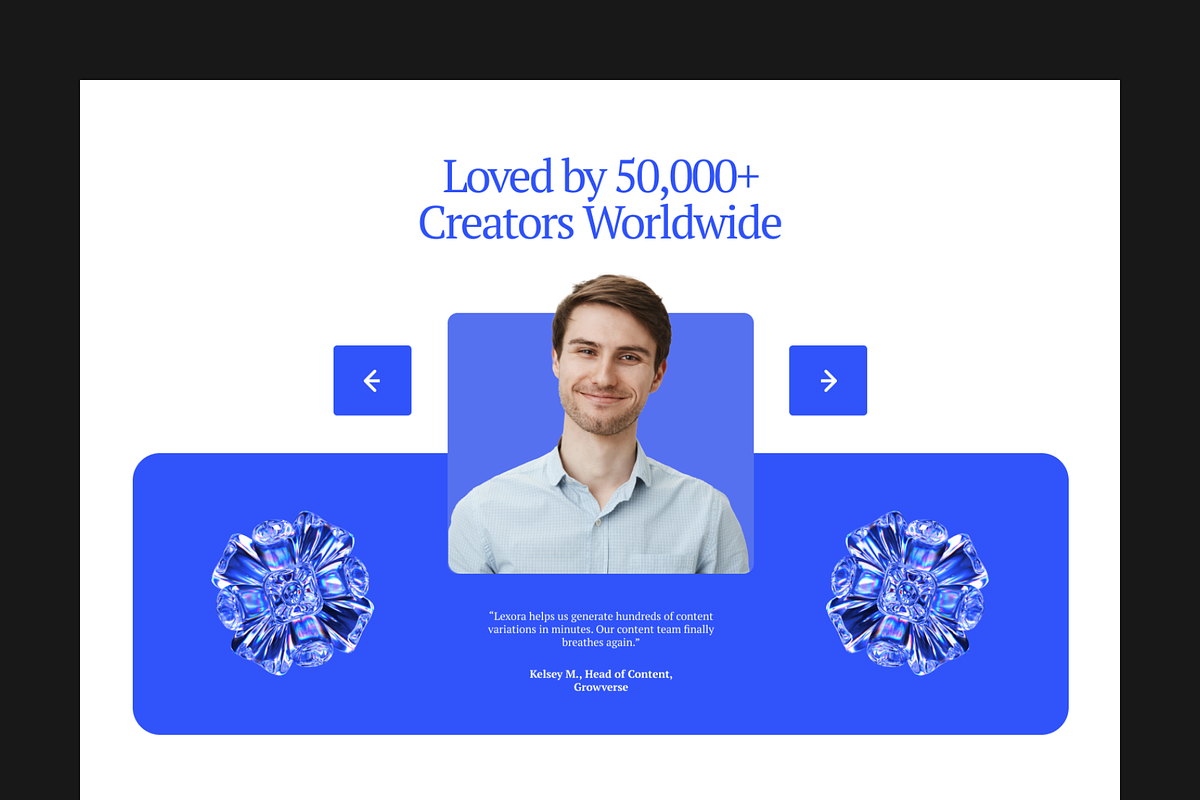 Figma AI Writing Tool Landing Page, a Landing Page Template by Musara (Photo 2 of 5)