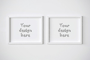 Two horizontal frame mockups