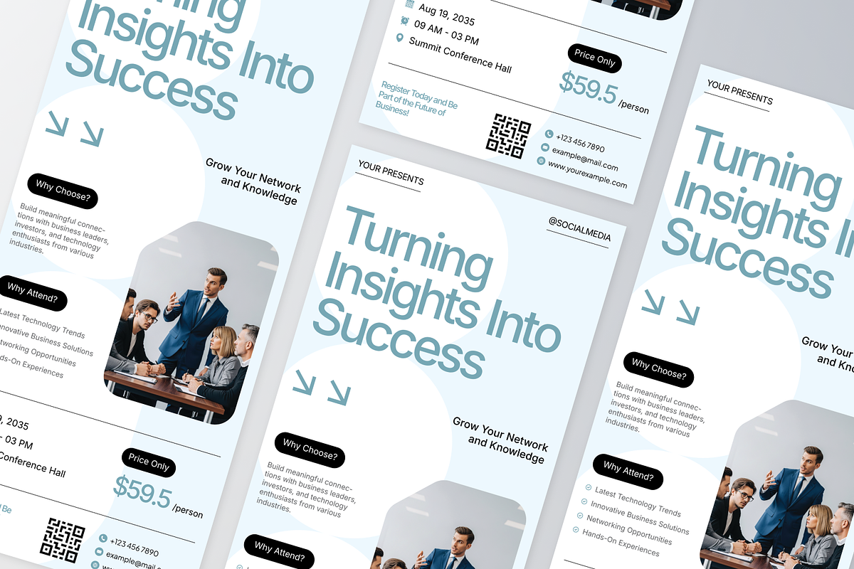 Business Conference Roll Up Banner, a Poster Template by Annora Studio (Photo 5 of 6)