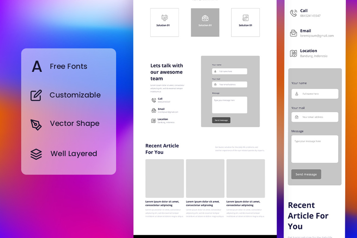 Information Technology Wireframe Web, a Wireframe Template by INSPR STD (Photo 3 of 4)
