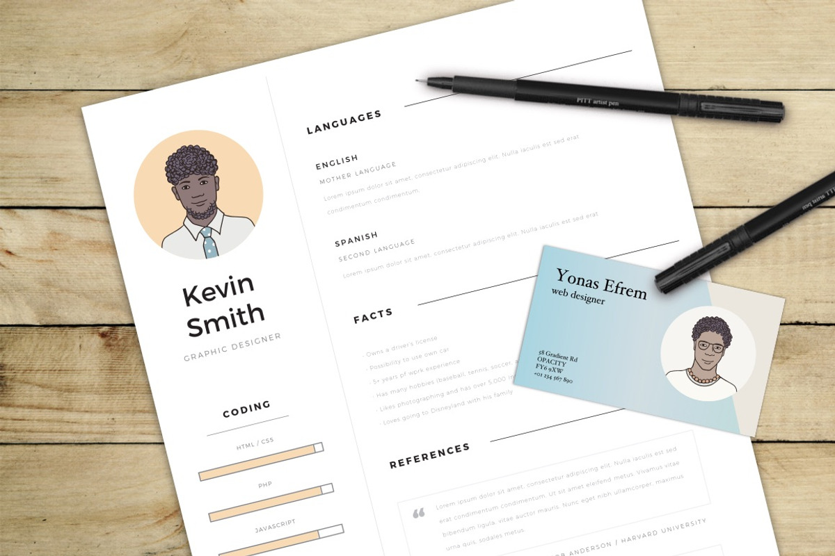 Male Avatar Creator - hand drawn, a Person Illustration by Franzi draws (Photo 3 of 3)