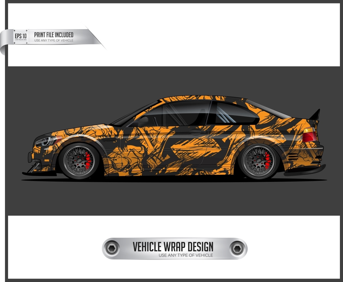 Full Vehicle Wrap Design with car wr, a Texture Illustration by Car ...