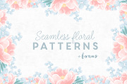 6 Seamless floral patterns + bonus, a Pattern Graphic by Inna Moreva (Thumbnail 1 of 5)