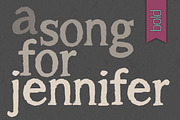 A Song for Jennifer Bold, a Serif Font by Brittney Murphy Design (Thumbnail 1 of 3)