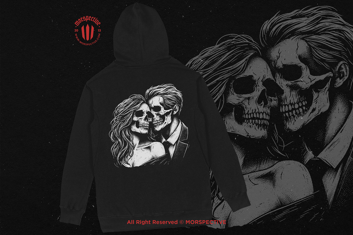 10 Bundle Dark Art Skull Romance, an Illustration by Morspective (Photo 4 of 7)