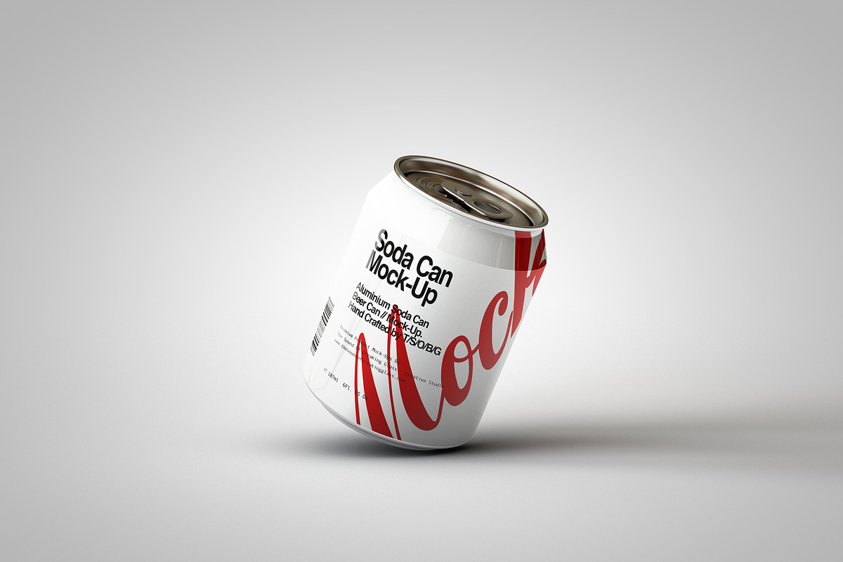 Mini Soda Can | Beer Can Mock-Up V3, a Household Mockup by TSOBG (Photo 10 of 15)