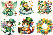 Watercolor St Patrick's Day Clipart, an Illustration by DreamCafeArt (Thumbnail 3 of 5)