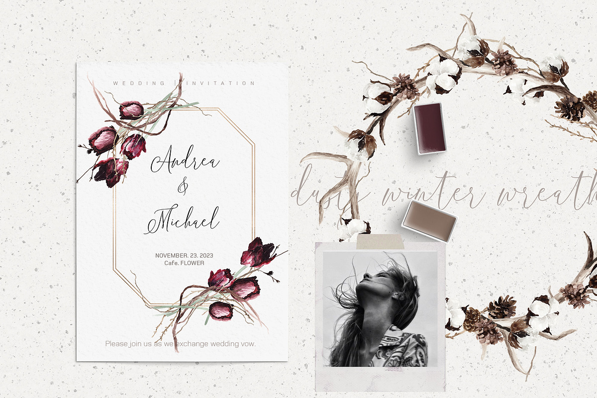 Watercolor flower - Dusty Winter, an Illustration by Beigetime (Photo 7 of 14)