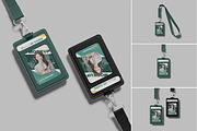 ID Card Mockup, an Advertising Mockup by Bangdastudio (Thumbnail 1 of 5)