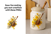 Honey pot & Honey Clipart, a Food Illustration by InkyQueenArt (Thumbnail 2 of 5)