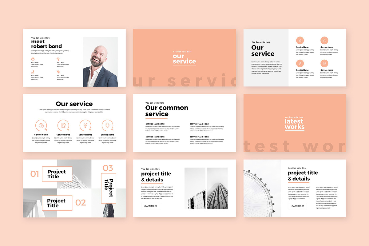 Minimal Business PowerPoint Template, a Presentation Template by RsmBoutique2021 (Photo 4 of 5)